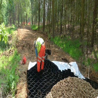 330mm-1000mm Απόσταση συγκόλλησης HDPE γεωκύτταρο για προστασία κλίσης