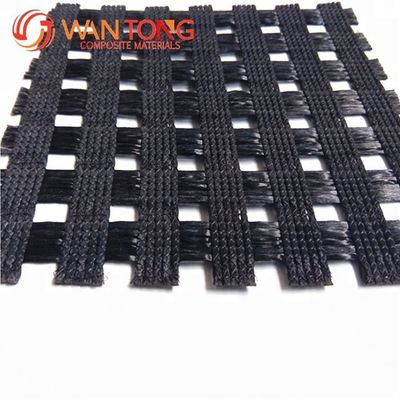Πολυεστέρας υψηλής ελαστικότητας Geogrid 120kn PVC επικαλυμμένο πλάτος 5m για οδικές κατασκευές