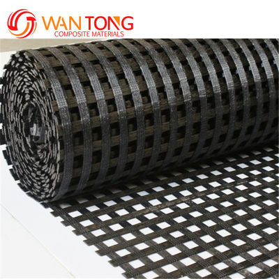 Πολυεστέρας υψηλής ελαστικότητας Geogrid 120kn PVC επικαλυμμένο πλάτος 5m για οδικές κατασκευές