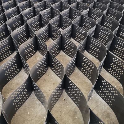 Ζητούμενο μέγεθος HDPE Σταθεροποιητής χαλίκις Δίκτυο γεωκύτταρο για δρόμους παραδοσιακό υλικό