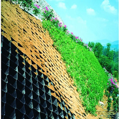 Υψηλή επιφάνεια 100 mm υφή HDPE γεωκύτταρο για έργα ανθεκτικής υποδομής
