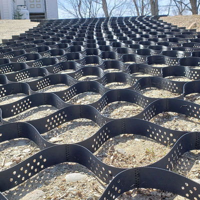 Υψηλή επιφάνεια 100 mm υφή HDPE γεωκύτταρο για έργα ανθεκτικής υποδομής