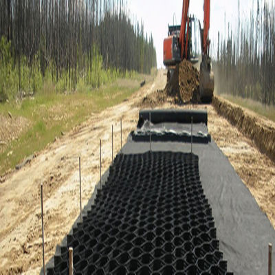 Υψηλή επιφάνεια 100 mm υφή HDPE γεωκύτταρο για έργα ανθεκτικής υποδομής