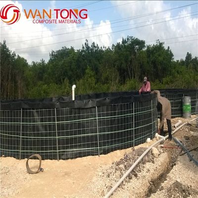 Ζωή 3-15 έτη Μαύρο χάλυβα πλαίσιο PVC HDPE δεξαμενή για εσωτερική ιχθυοκαλλιέργεια τετραγωνικό σχήμα