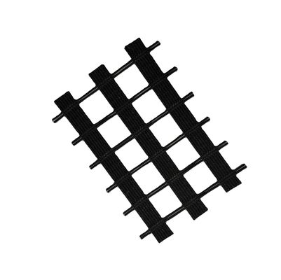 Στερεοποίηση οδικής επιφάνειας Bi-Axial Polyester Geogrid Κατασκευασμένο από 80-80 υλικό PET σε κίτρινο