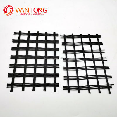 Στερεοποίηση οδικής επιφάνειας Bi-Axial Polyester Geogrid Κατασκευασμένο από 80-80 υλικό PET σε κίτρινο
