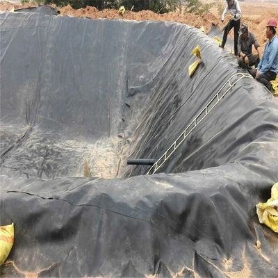 0.2mm HDPE Γεωμεμβράνη Αδιάβροχα Εφοδιαστικά με σκούπα για λίμνες εκτροφής ψαριών Biofloc