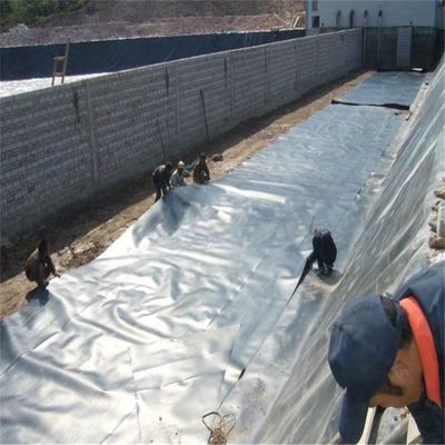 0.2mm HDPE Γεωμεμβράνη Αδιάβροχα Εφοδιαστικά με σκούπα για λίμνες εκτροφής ψαριών Biofloc
