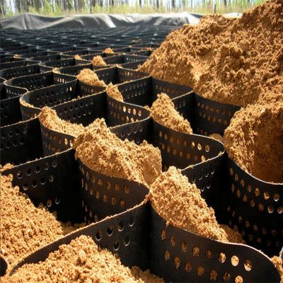 Παραδοσιακό σχεδιασμό HDPE ομαλή/υφασμένη διάτρητη γεωκύτταρα ευέλικτη και πρακτική