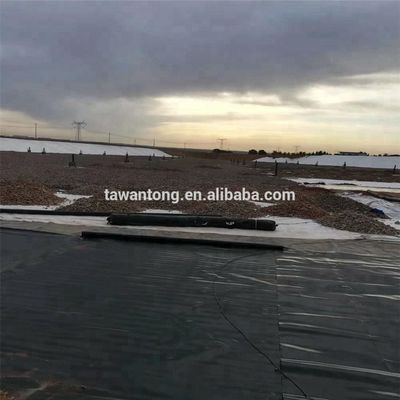 HDPE Γεωμεμβράνη 300 κυλίνδρους δεξαμενές νερού Φάρμα λίμνη πλαστική επένδυση για φράγμα πλάτος 2m-8m μπλε