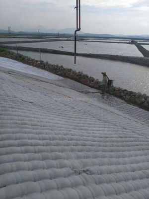 Σύγχρονο σχεδιασμό Μαύρο πολυεστέρα Staple Fiber Needle Punched Nonwoven Γεωτεξτύλιο 400gm