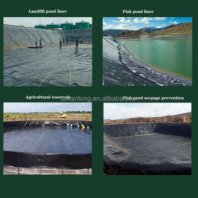 100% Virgin HDPE LLDPE Geomembrane Sheet 0.3mm 0.5mm 0.75mm πλάτος 2m-8m υδροσταθεροποίηση