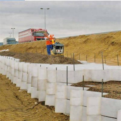 Οδική οδό Honeycomb Gravel Grid Geocell Slope Wall Reinforcement για πάχος 1,0-1,7MM
