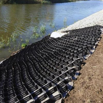 150 mm HDPE γεωκύτταρο για ρηχές υφαντικές επιφάνειες ποταμών και παραδοσιακό στυλ σχεδιασμού