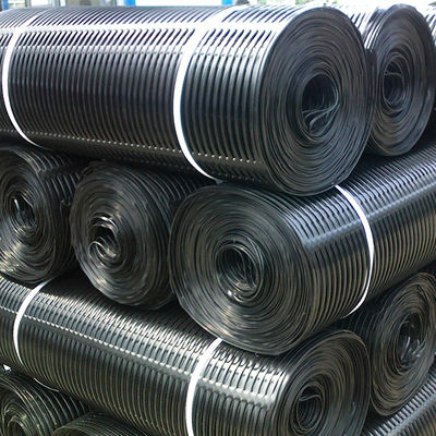 Γεωγραφικά δίκτυα CE/ISO9001 Πιστοποιημένα 50Kn/m Προστασία από κλίση Κελίδα εδάφους PP HDPE πλαστικό μονοάξιο γεωγραφικό δίκτυο