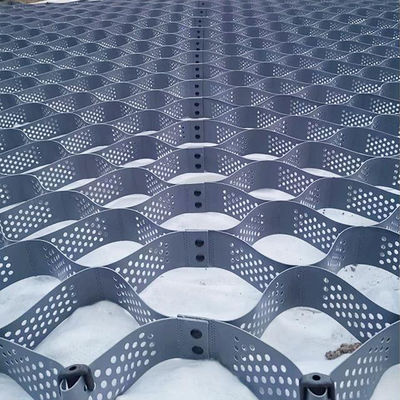 1.1mm-1.7mm πάχος HDPE γεωκύτταρο για σταθεροποίηση χαλίκι τοίχων υποστήριξης στην όχθη