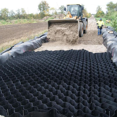 Νορβηγία HDPE Geocell για τοίχο στήριξης 50mm-250mm Υψόμετρο CE ISO14001 ISO9001 Πιστοποιημένο