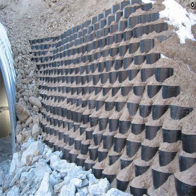 ISO14001 Προσαρμοσμένο HDPE γεωκύτταρο για την κατασκευή τοίχων υποστήριξης και σταθεροποίηση χαλίκιου