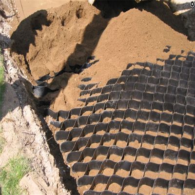 Χωροκυττάρες με υφή/τρύπες HDPE για την ενίσχυση των τοίχων υποστήριξης