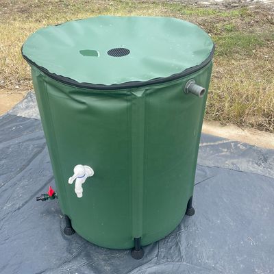 380L PVC Τυλίστρα Δυνατό να αναδιπλωθεί φορητή δεξαμενή αποθήκευσης νερού για αγροτική κηπουρική