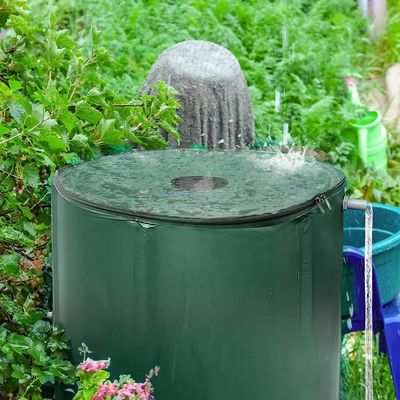 380L PVC Τυλίστρα Δυνατό να αναδιπλωθεί φορητή δεξαμενή αποθήκευσης νερού για αγροτική κηπουρική