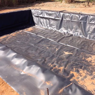 Γεωμεμβράνη HDPE Μαύρη αδιάβροχη μεμβράνη για την υδροστασία λιμνών ψαριών στην υδατοκαλλιέργεια
