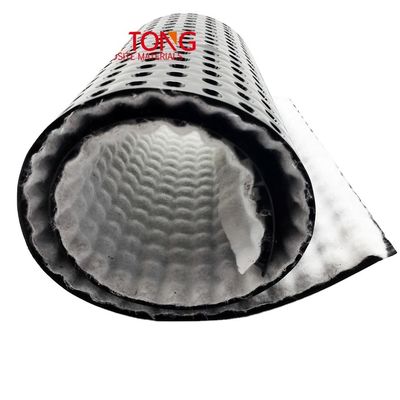 10mm 20mm 30mm Δείκτης κυψελών αποστράγγισης πλαστικό φύλλο Dimple Drain Plate Mat για τοπίο