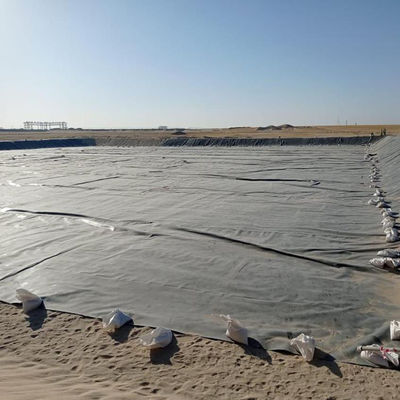 Γεωμεμβράνη HDPE για λίμνη γαρίδας ψαριών στην Ινδονησία 1 χιλιοστόμετρος πάχος Αδύναμο υλικό
