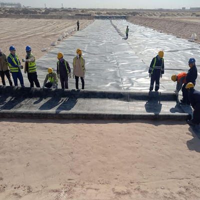 100% παρθένα HDPE LLDPE 1mm 2mm HDPE Geomembrane Liner για χωματερή καλλιέργειας λίμνων ψαριών