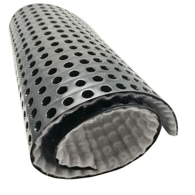 8 mm ύψος HDPE PP μη υφασμένο σύνθετο φύλλο αποστράγγισης με σωληνάρια/πίνακα αποστράγγισης