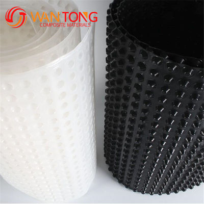 HDPE PP Virgin Recycle High Strength 10mm Dimple Height Drainage Board για σήραγγα/μετρό