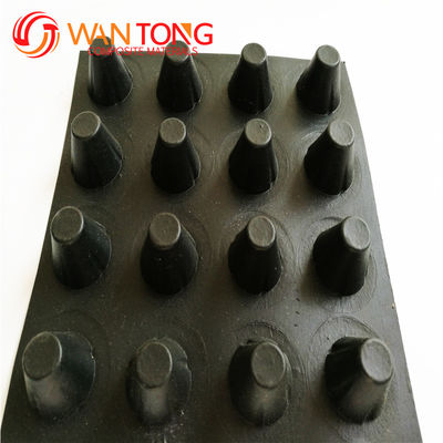 HDPE PP Virgin Recycle High Strength 10mm Dimple Height Drainage Board για σήραγγα/μετρό