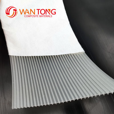4mm ύψος PVD Προσυσκευασμένη κάθετη αποχέτευση Wick αποχέτευση για τις ανάγκες του έργου κατασκευής
