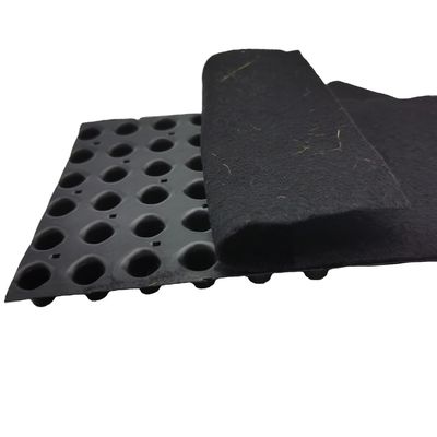 Υψηλότερη προστασία οροφής HDPE Dimple Drainage Board με γεωτεξτύλιο σε ύψος 8mm-60mm