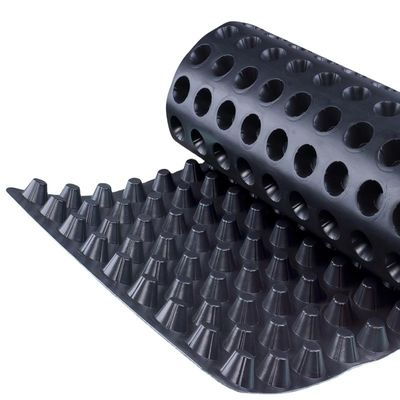 Υψηλότερη προστασία οροφής HDPE Dimple Drainage Board με γεωτεξτύλιο σε ύψος 8mm-60mm