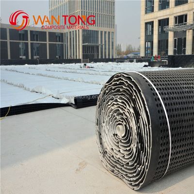 Υψηλότερη προστασία οροφής HDPE Dimple Drainage Board με γεωτεξτύλιο σε ύψος 8mm-60mm