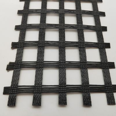 100-100kn Γεωγραφικά δίκτυα υψηλής αντοχής σε έλξη για την ενίσχυση του ασφαλτοστρωτήρα σε κίτρινο
