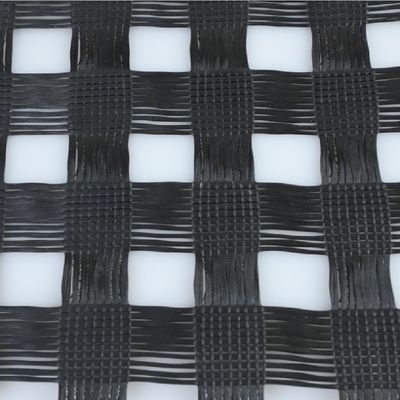 50/50kn Γεωγραφικό πλέγμα από υαλοειδή σύνθετο μη υφασμένο γεωτεξτύλιο για ενισχυμένο πλέγμα οδοστρωμάτων