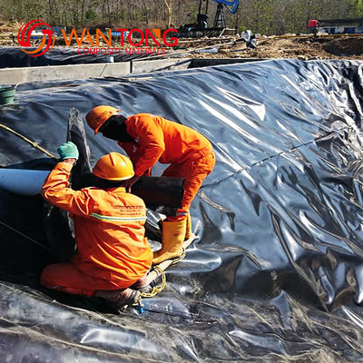 Προσαρμοσμένο πλάτος 1,5 mm HDPE γεωμεμβράνη για κινέζικο σχεδιασμό στυλ λιμνού σε χαμηλότερη