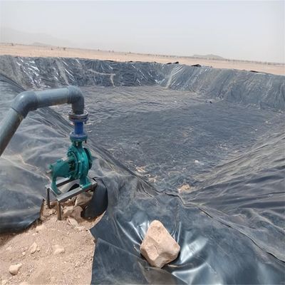 Μαύρο HDPE Geomembrane Liner 1mm για γεωργικές λίμνες Ανερόμυστη 0,5mm 0,75mm 1,5mm