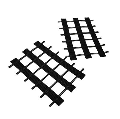 80kn 120kn Επίδραση ελαστικότητας Biaxial/Uniaxial Polyester Pet Geogrid για κατασκευή δρόμων