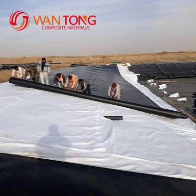 Μαύρη γεωμεμβράνη HDPE για στρώση λίμνης φράγματος ψαριών σε κινέζικο στυλ σχεδιασμού και 0,1-4mm