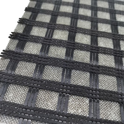 80kn 120kn Επίδραση ελαστικότητας Biaxial/Uniaxial Polyester Pet Geogrid για κατασκευή δρόμων