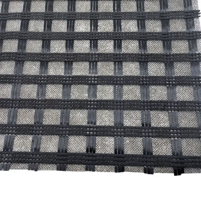 80kn 120kn Επίδραση ελαστικότητας Biaxial/Uniaxial Polyester Pet Geogrid για κατασκευή δρόμων