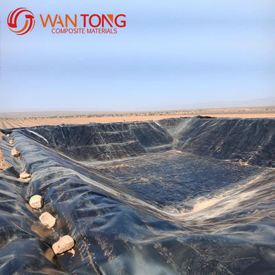 HDPE LDPE LLDPE PVC Geomembrane Liner λίμνη για ψάρια γαρίδες δεξαμενή στην Ινδονησία