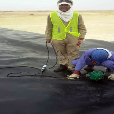 HDPE LDPE LLDPE PVC Geomembrane Liner λίμνη για ψάρια γαρίδες δεξαμενή στην Ινδονησία