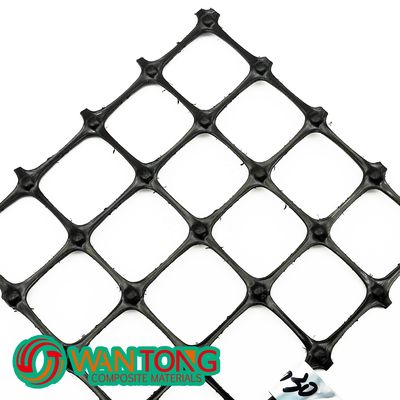 PP Biaxial Geogrid 40kn για την ενίσχυση οδών Elite Sale Black Εκπαίδευση οδικών Geo Grids