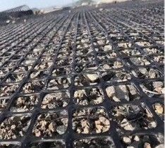 25.4*25.4mm Μέγεθος Διάφρασης Μεγάλη αντοχή Δυάξιο PP πλαστικό γεωκόρδι για ενίσχυση εδάφους Καλή πώληση