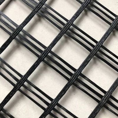 Στερεοποίηση οδικής πλατείας Biaxial Polyester 80-80 PET Geogrid για σταθεροποίηση οδικής πλατείας