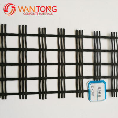 Στερεοποίηση οδικής πλατείας Biaxial Polyester 80-80 PET Geogrid για σταθεροποίηση οδικής πλατείας